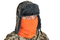 Шарф 3 в 1 / флис / оранжевый