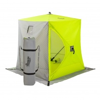 Палатка зимняя  Куб УТЕПЛЕННАЯ 1,5х1,5 yellow lumi/grey PREMIER