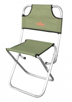 Стул Woodland Camp Stool ALU складной, со спинкой, 44 x 30 х 41 (74) см (алюминий) ASP-01