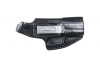 Кобура поясная мод. Kz CZ75B закрытая комбинированная / кожа / черный