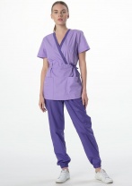 Костюм женский Симпл-001 (тк.Смесовая,120) MedLine, фиолетовый/сирень