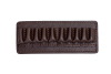 Подсумок поясной открытый 10п (308 Wenchester) / кожа / коричневый