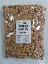 ЭКОщепа для копчения "Ольха" 400гр. 7-12мм