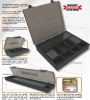 Коробка CARP LINQ MAIN BOX 36,5*30,8*6,4мм болот-зелен прозрач крышка