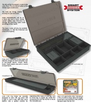 Коробка CARP LINQ MAIN BOX 36,5*30,8*6,4мм болот-зелен прозрач крышка