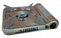 Плита газовая СЛЕДОПЫТ- "DeluxE", наст. (с подогревом) нерж.сталь