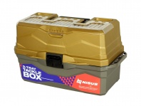 Ящик для снастей Tackle Box трехполочный NISUS золотой