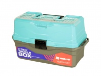 Ящик для снастей Tackle Box трехполочный NISUS бирюзовый